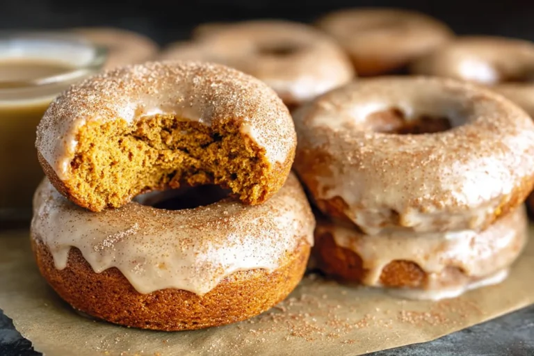 Baked Pumpkin Donuts with Cinnamon Sugar