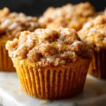 Bakery-Style Pumpkin Crumb Cake Muffins