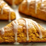 Bakery Style Pumpkin Scones with Spiced Glaze