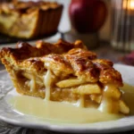 Decadent Toffee Apple Pie with Vanilla Custard