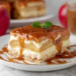 Easy Caramel Apple Eclair Cake