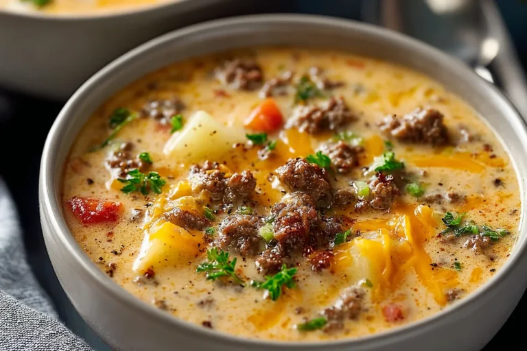 Easy Cheeseburger Soup