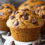 Easy Pumpkin Chocolate Chip Muffins Recipe