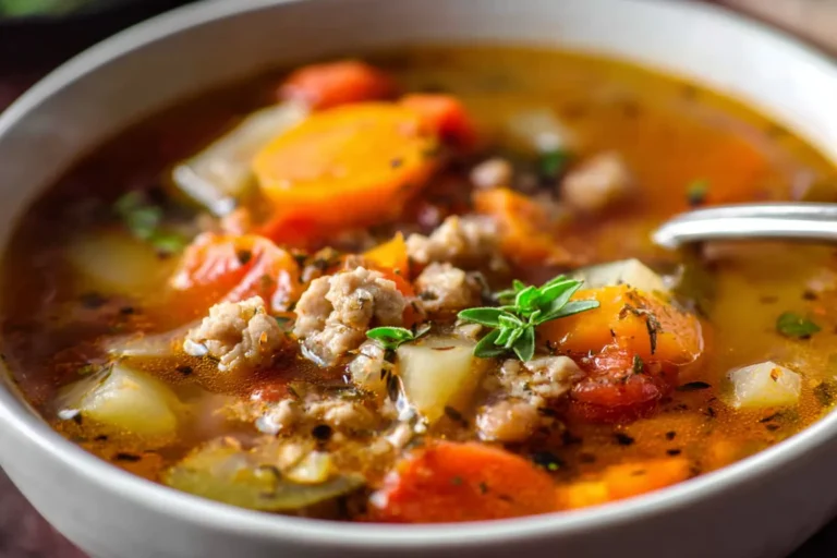 Ground Turkey Vegetable Soup