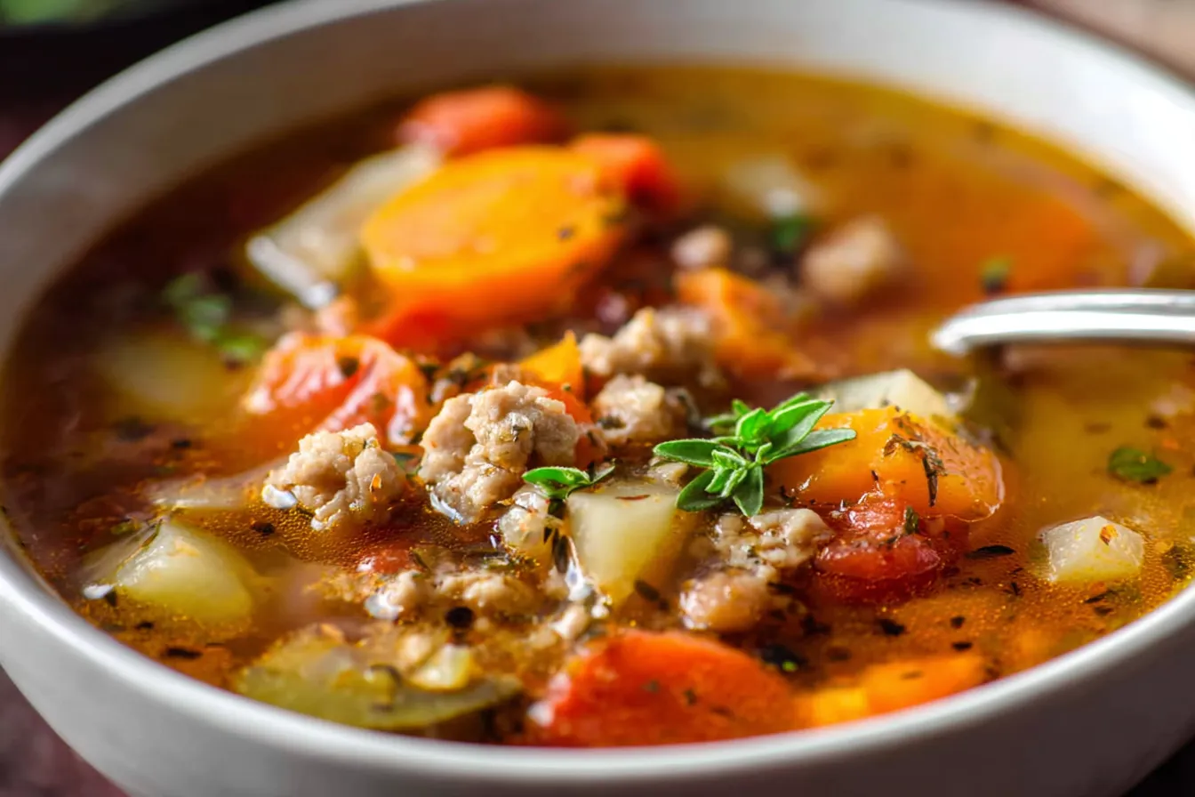 Ground Turkey Vegetable Soup