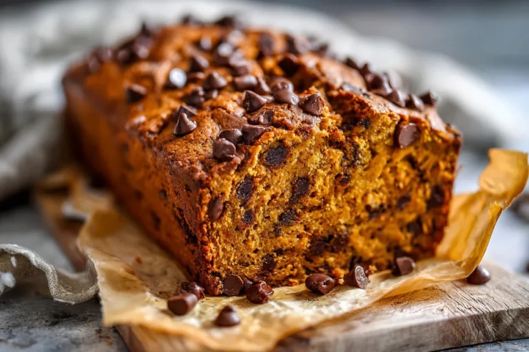 Moist Pumpkin Chocolate Chip Bread