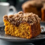 Moist Pumpkin Coffee Cake with Cinnamon Streusel