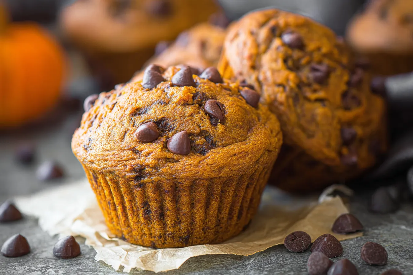 Pumpkin Chocolate Chip Muffins