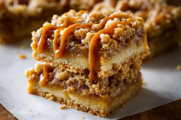Salted Caramel Apple Pie Bars