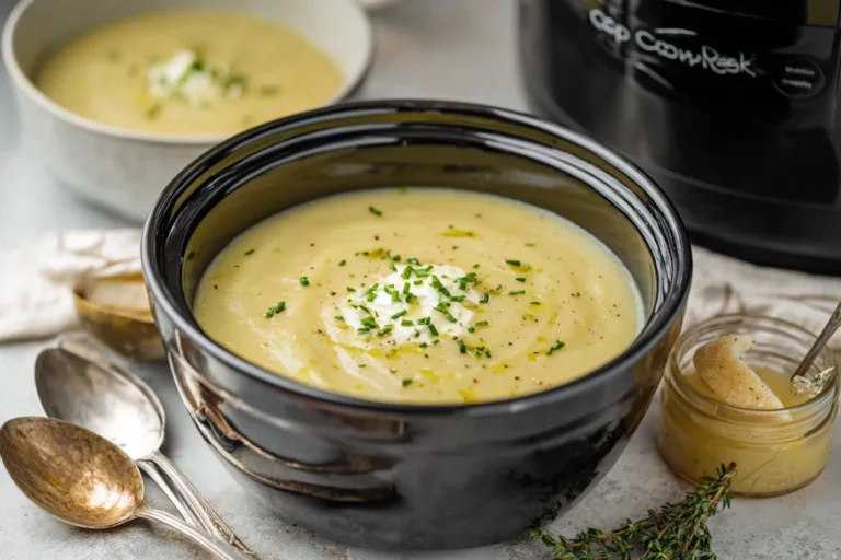 Slow Cooker Potato Leek Soup