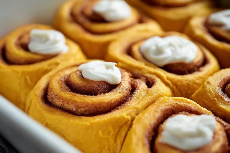 Soft & Fluffy Pumpkin Cinnamon Rolls with Cream Cheese Frosting