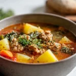 Spicy Sausage Potato Soup