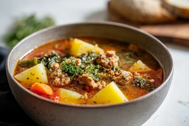 Spicy Sausage Potato Soup