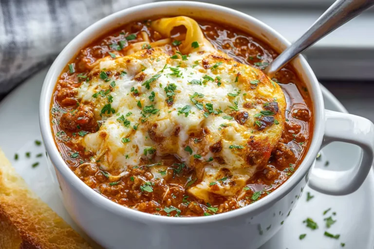 The BEST Lasagna Soup