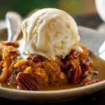 Warm Pumpkin Pecan Cobbler