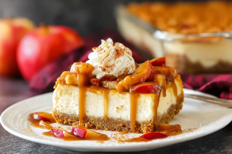 Creamy Caramel Apple Cheesecake Recipe