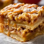 Easy Apple Pie Bars with Homemade Salted Caramel