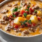 Easy Cheeseburger Soup