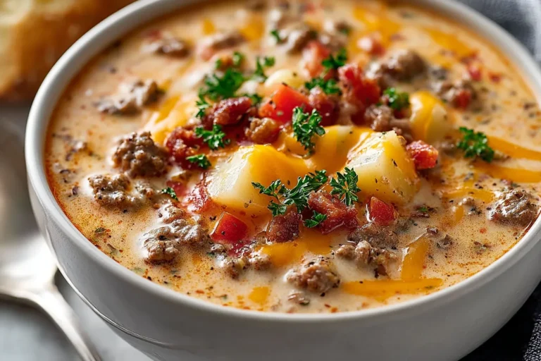 Easy Cheeseburger Soup
