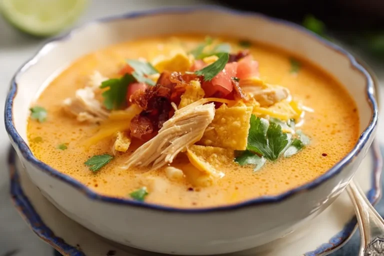 Easy Creamy Chicken Tortilla Soup
