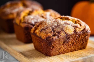 Easy Mini Pumpkin Loaves with Cinnamon Swirl