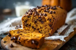 Easy One Bowl Pumpkin Chocolate Chip Bread