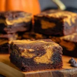 Easy Pumpkin Swirl Brownies
