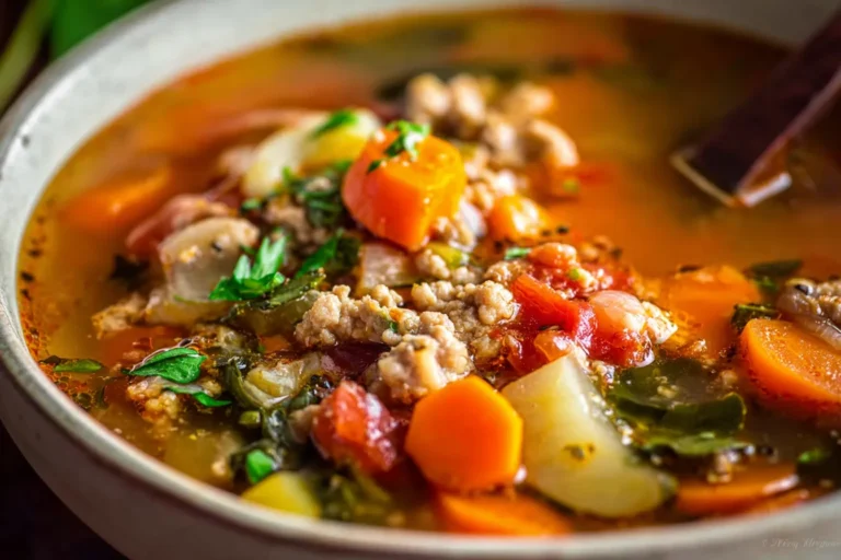 Ground Turkey Vegetable Soup