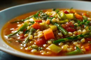 Hearty Vegetable Barley Soup Easy Healthy Comfort Food Recipe
