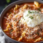 High Protein Lasagna Soup