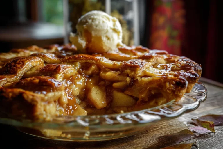 Homemade Toffee Apple Pie