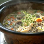 Slow Cooker Chicken and Wild Rice Soup