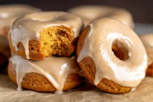 Soft Fluffy Pumpkin Spice Donuts