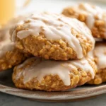 The BEST Iced Pumpkin Oatmeal Cookies