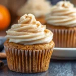 The BEST Pumpkin Cupcakes with Cinnamon Cream Cheese Frosting