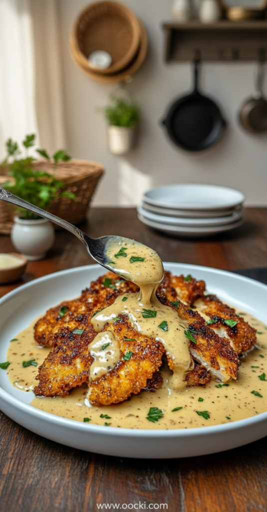 crispy-parmesan-chicken-with-a-rich-garlic-sauce---easy-dinner-idea---delectable-meal_feature