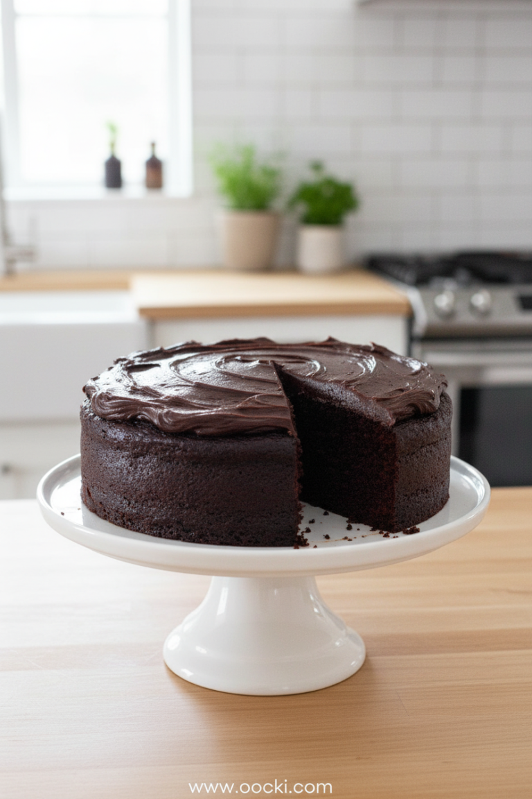 One Bowl Chocolate Cake - Moist Fudgy Dessert Recipe for Beginners 6 moist---fudgy-chocolate-cake--one-bowl----always-eat-dessert_feature