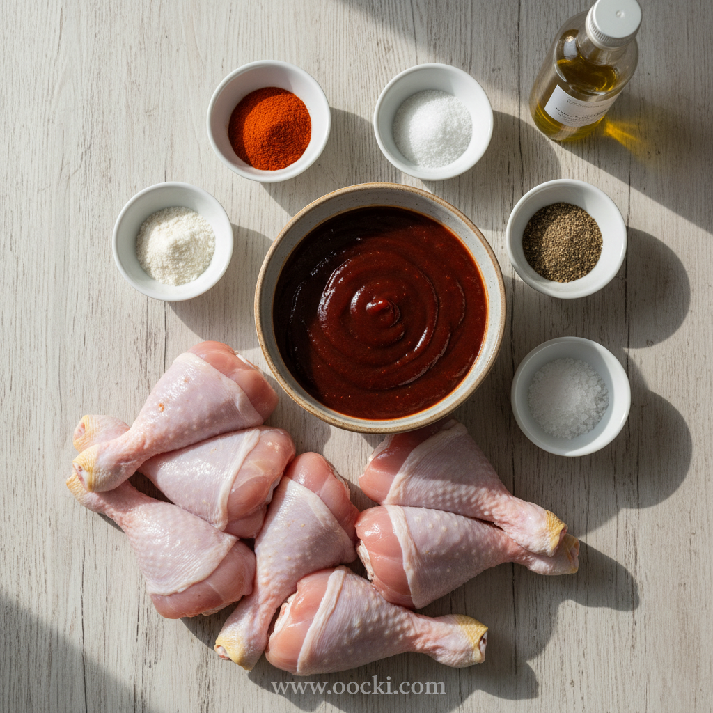 Crispy Oven Baked BBQ Chicken Legs - Sweet Tangy Drumsticks Recipe 2 Ingredients for oven baked BBQ chicken legs