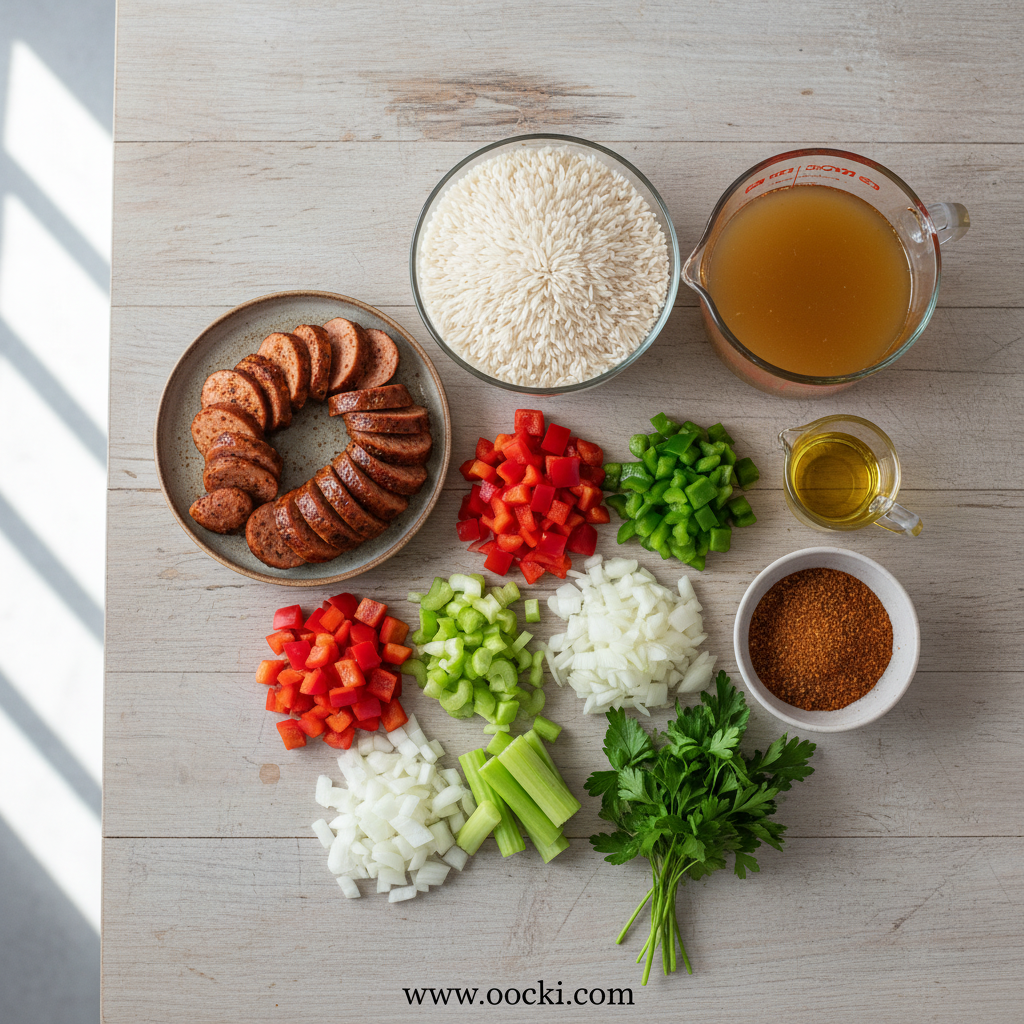 Tasty Cajun Chicken Sausage Rice Skillet - Easy One Pan Dinner 2 Ingredients for Cajun chicken sausage rice skillet