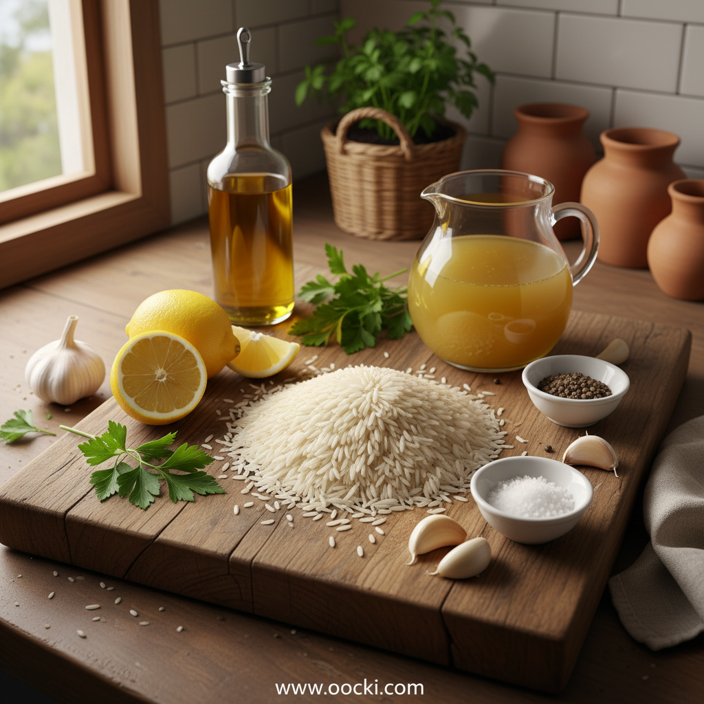 Essential Lemon Rice Mediterranean Side - Perfect Greek Lemon Rice with Zesty Pilaf 2 Fresh ingredients for Mediterranean lemon rice