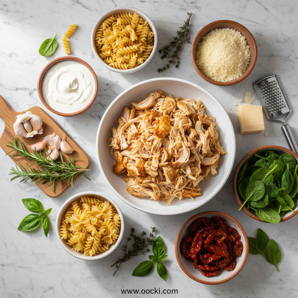 Irresistible Creamy Rotisserie Chicken Pasta Recipe 2 Ingredients for creamy rotisserie chicken pasta