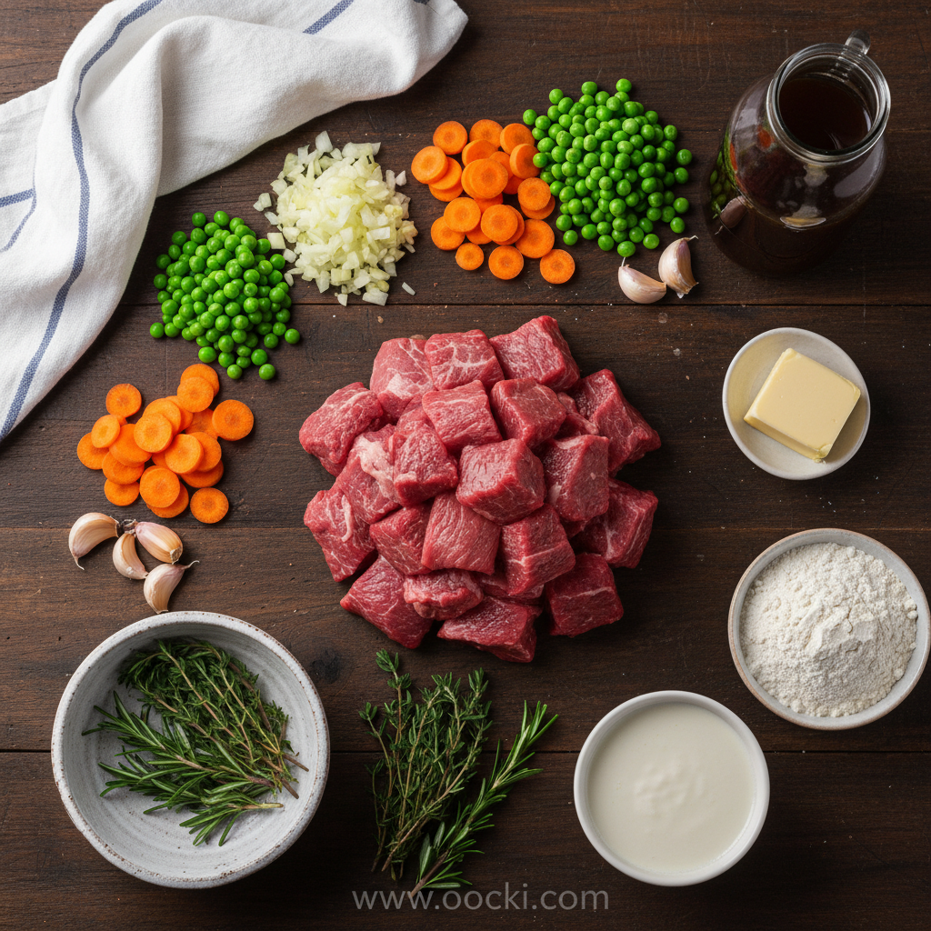 Ultimate Herbed Biscuit Beef Pot Pie Recipe – A Comforting Meal 2 Ingredients for herbed biscuit beef pot pie