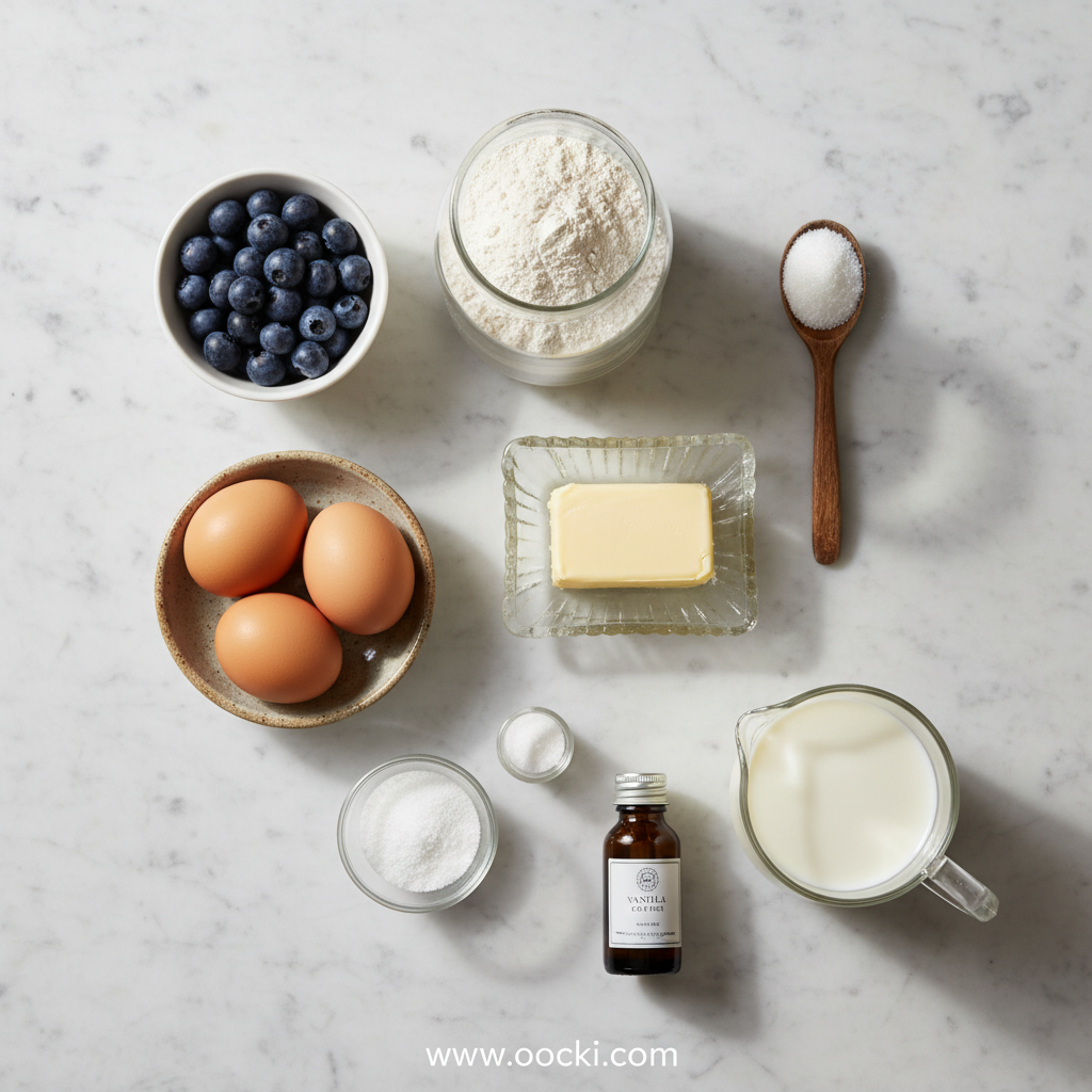 Blueberry Muffin Ingredients