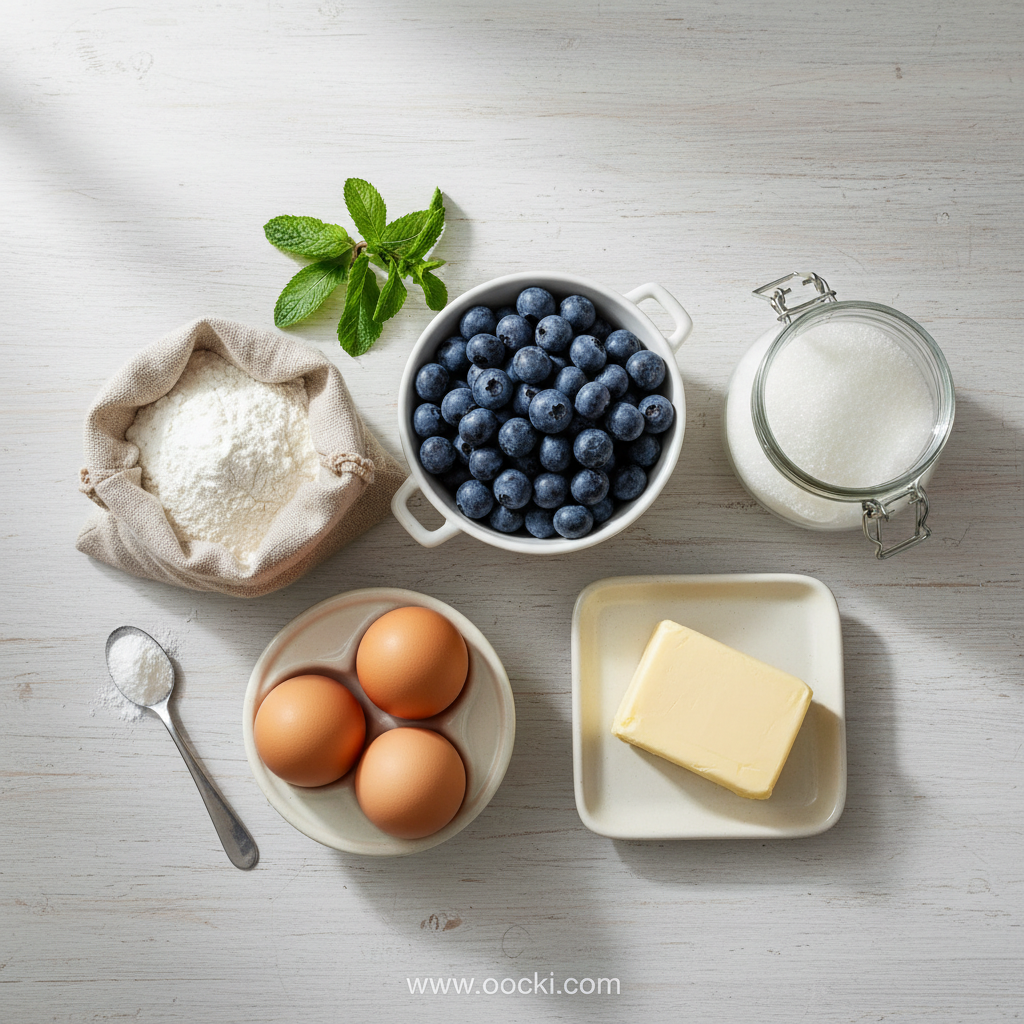 Irresistible Blueberry Crumble Muffins: A Bakery-Style Delight 2 Ingredients for blueberry muffins with crumble topping