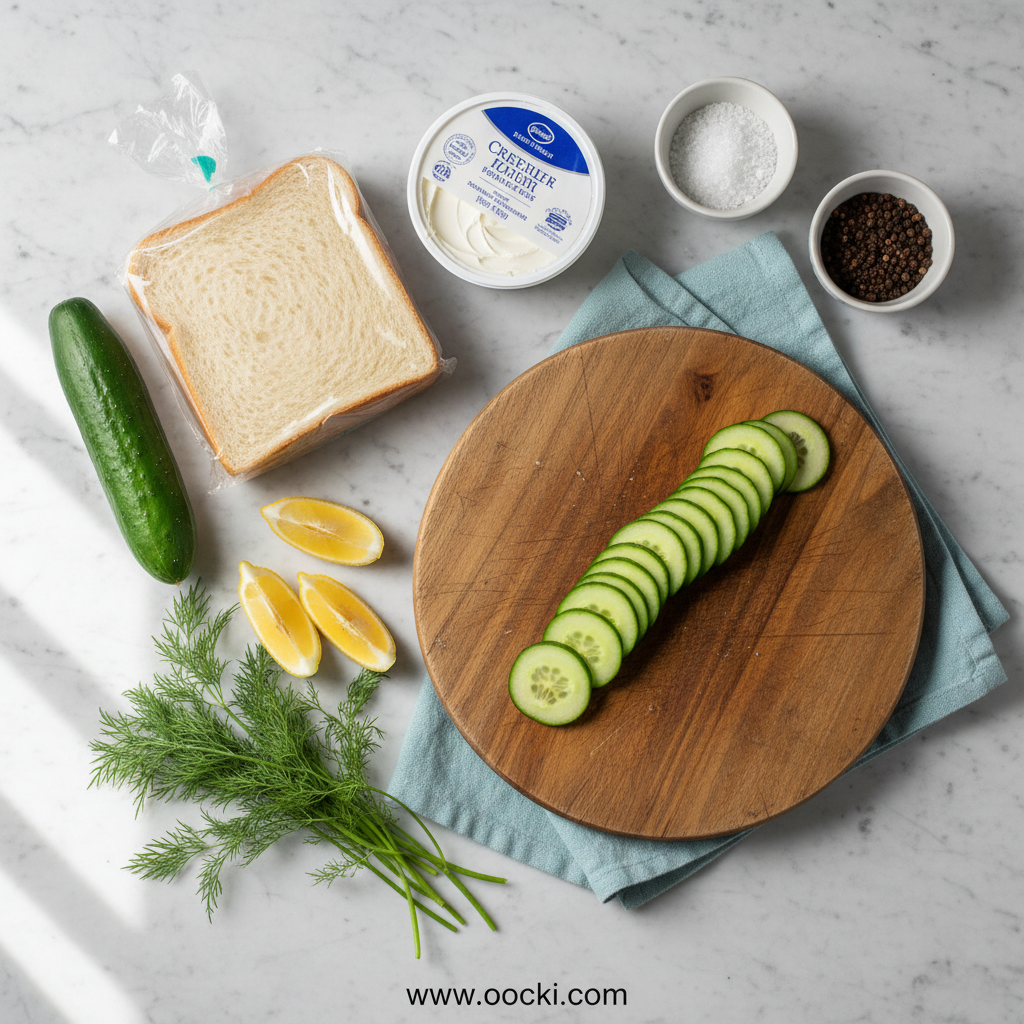 Classic Cucumber Sandwiches: Easy Elegant Tea Sandwich Recipe 2 Ingredients for cucumber sandwiches