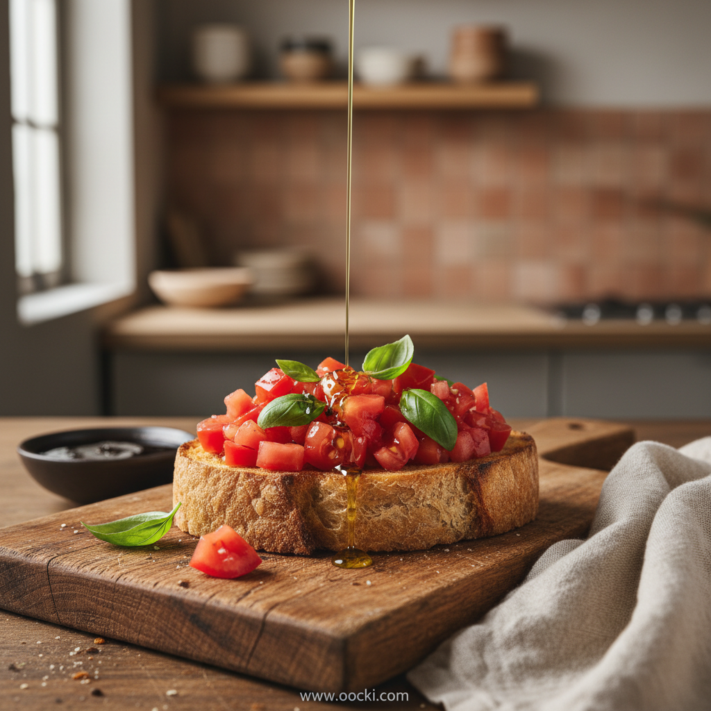 Classic Italian Bruschetta: A Fresh Tomato Basil Appetizer 1 Classic Italian Bruschetta with fresh tomatoes and basil