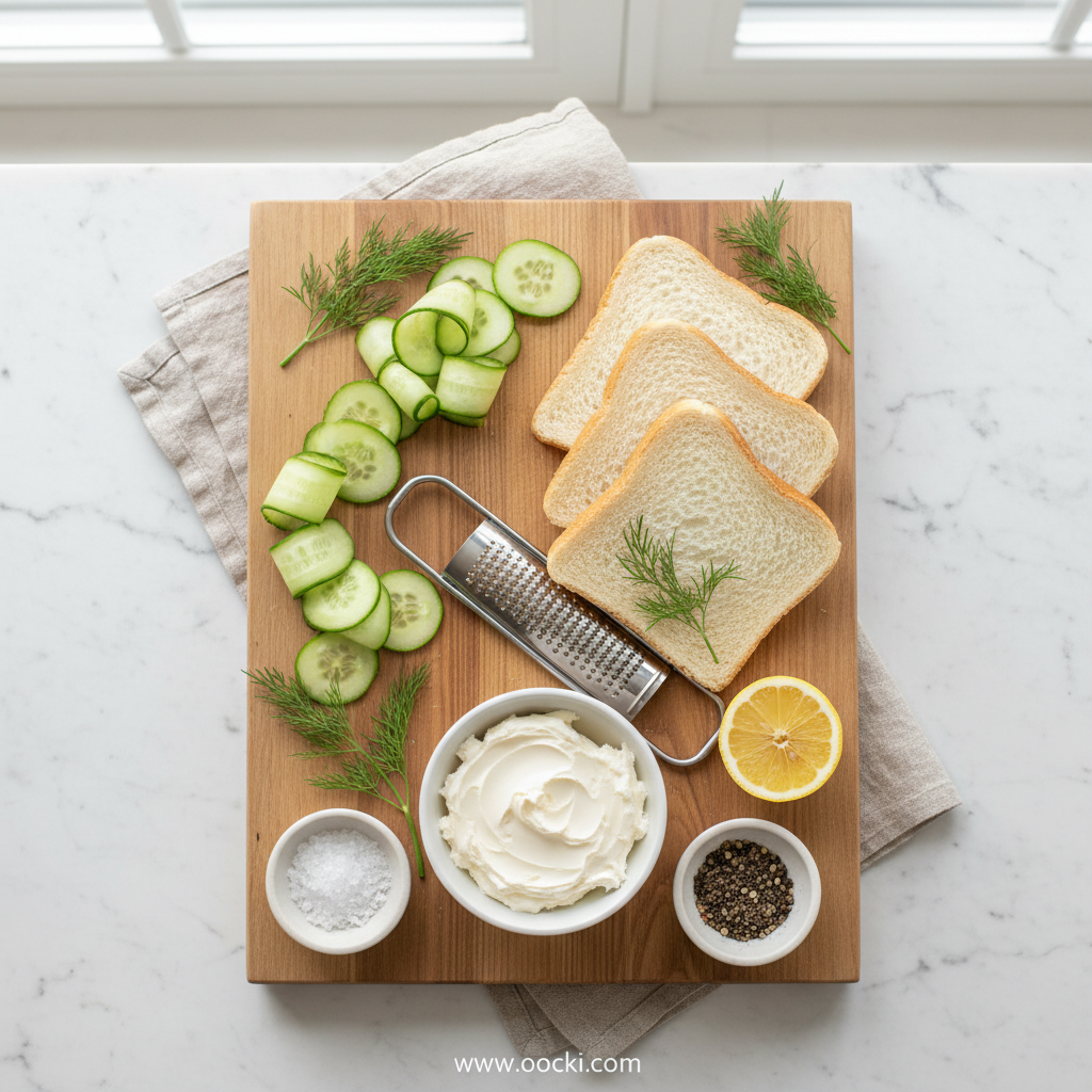 Classic Cucumber Sandwich: A Refreshing and Elegant Recipe 2 Ingredients for Cucumber Sandwich