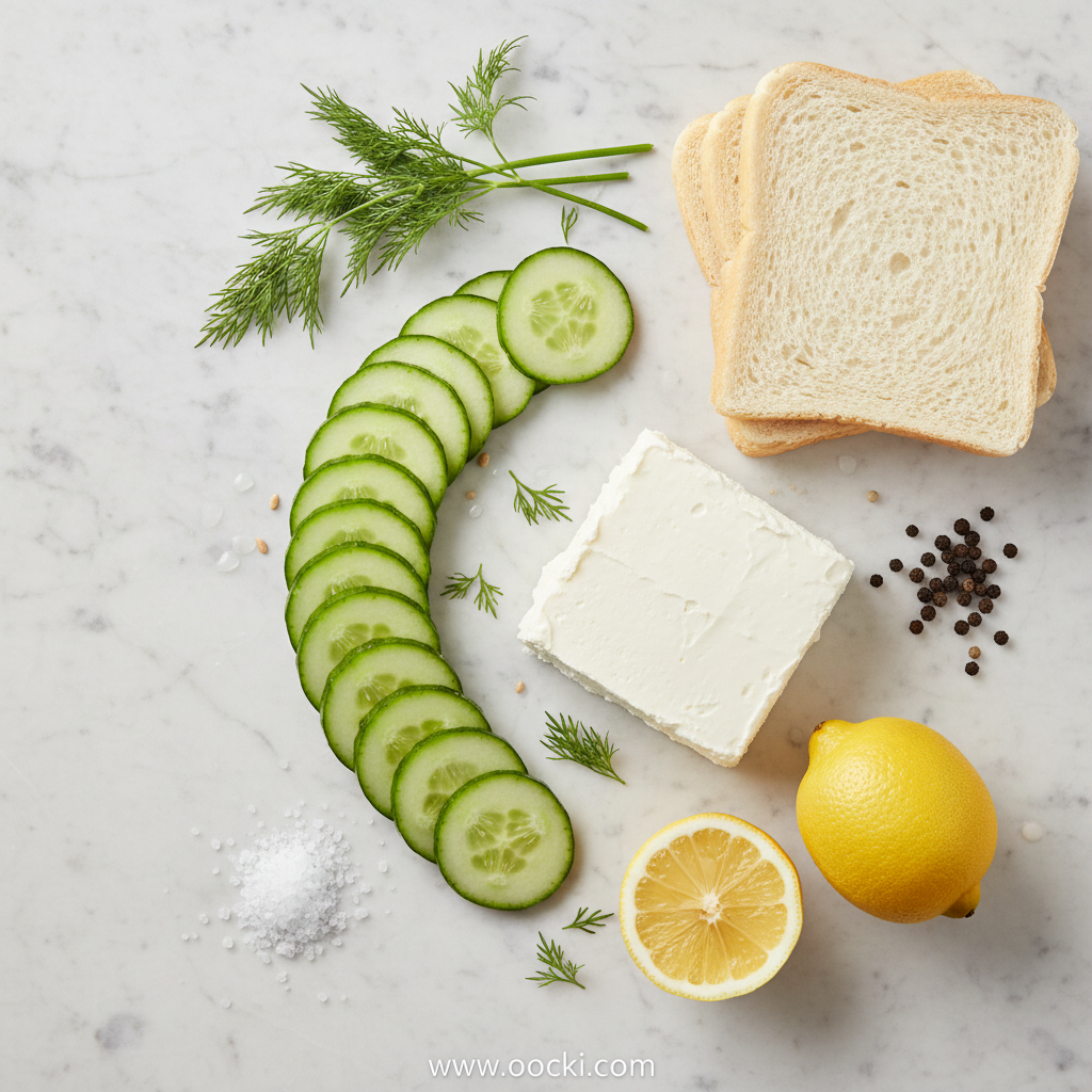 Classic Cucumber Tea Sandwiches: A Refreshing and Elegant Recipe 2 Ingredients for cucumber sandwiches