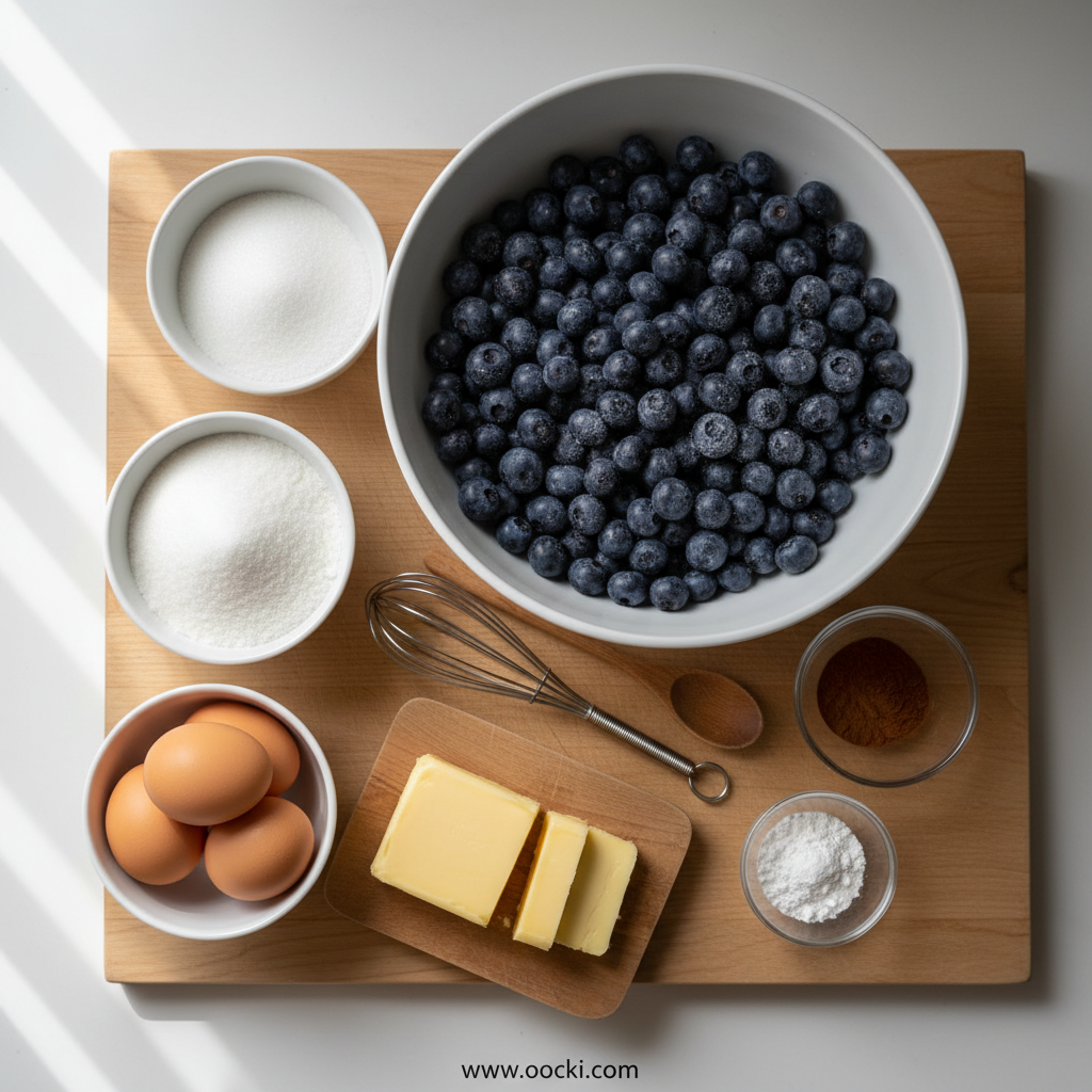 Ingredients for Blueberry Muffins