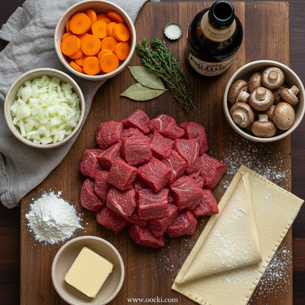 Ultimate Stout Braised Beef Pot Pie Recipe 2 Ingredients for Stout Braised Beef Pot Pie